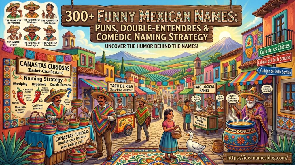 300+ Funny Mexican Names: Puns, Double-Entendres & Comedic Naming Strategy Funny Mexican Names