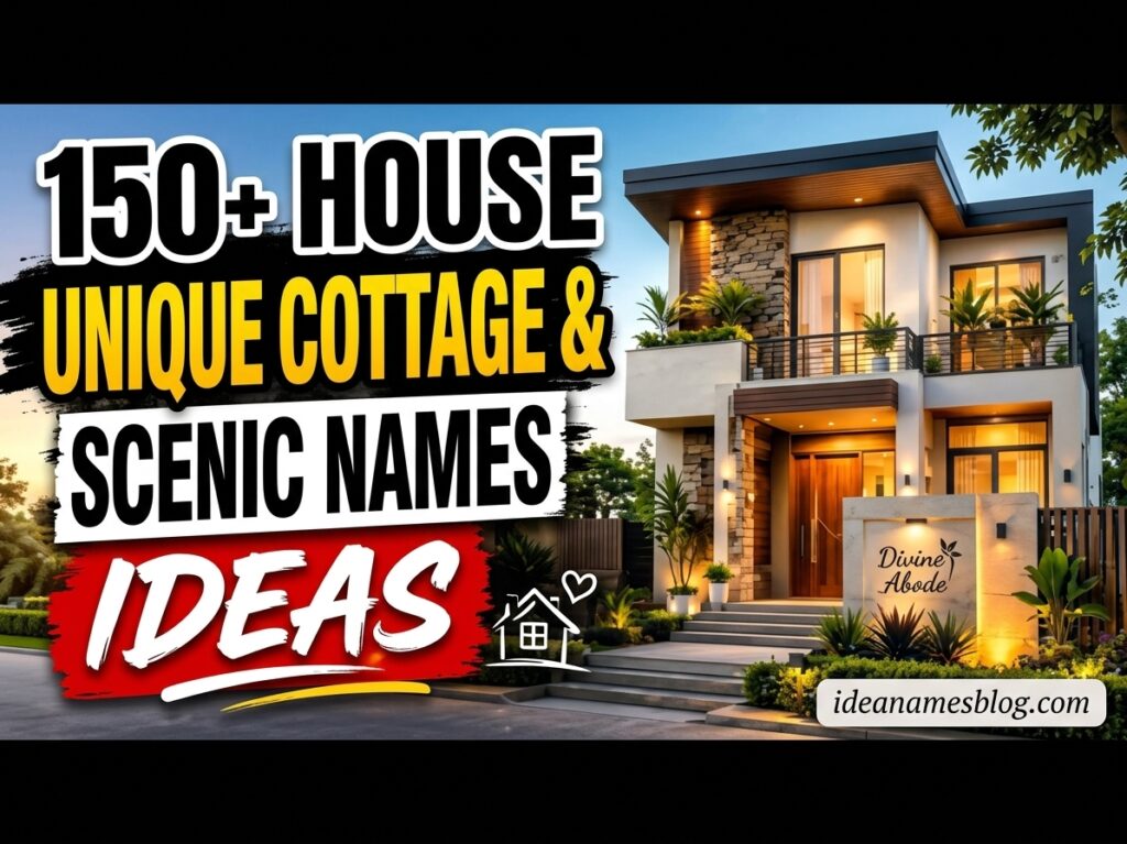 House Name Ideas