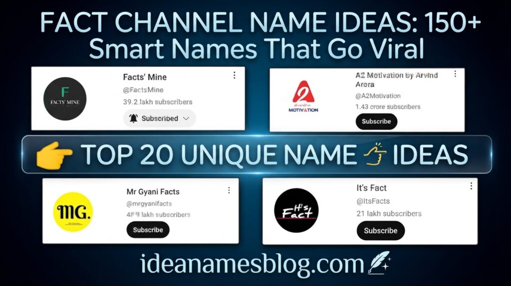 Fact Channel Name Ideas