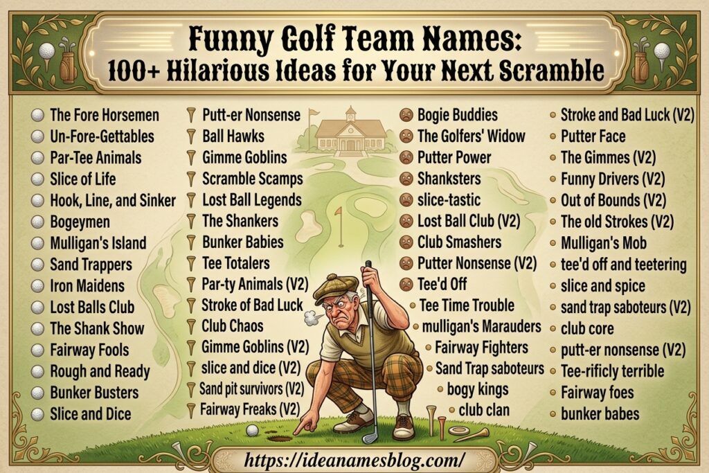 Funny Golf Team Names