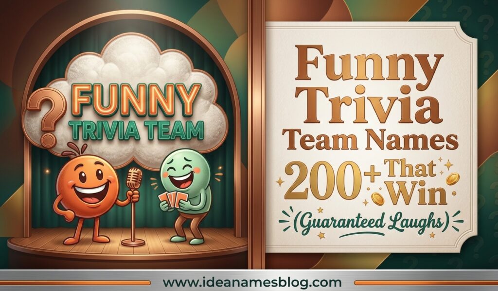 Funny Trivia Team Names
