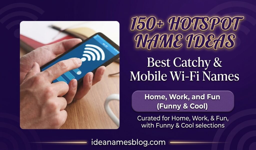 Hotspot Name Ideas