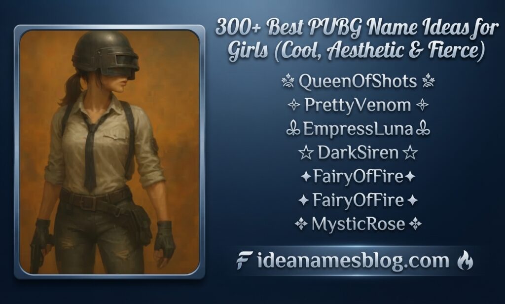 PUBG Name Ideas for Girls